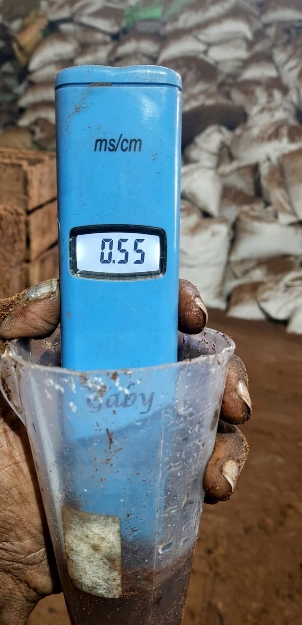 Washing & EC check at a partner manufacturing unit